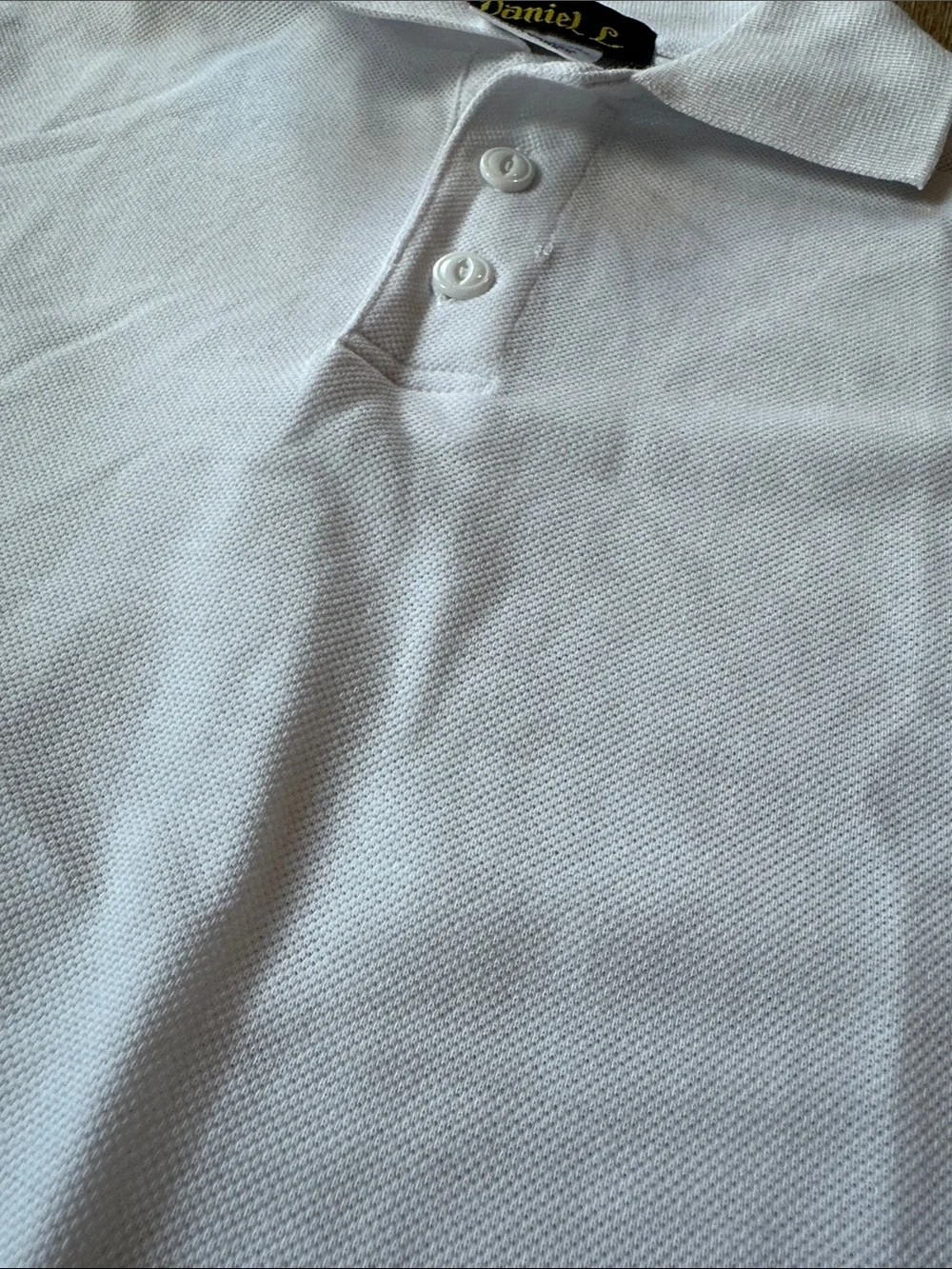 Daniel L Boys White Polo Shirt Short Sleeve School Uniform Shirt Size 6